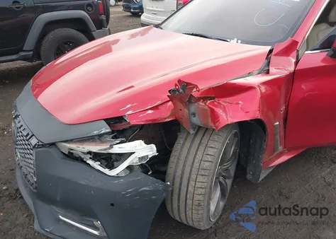 2017 Infiniti Q60 3.0T Red Sport 400 from USA, damaged, VIN JN1FV7EL3HM701808